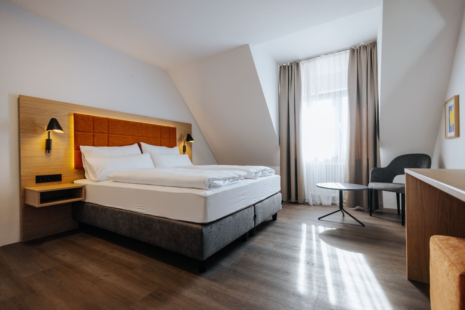Bright double room at Hotel traumwerk