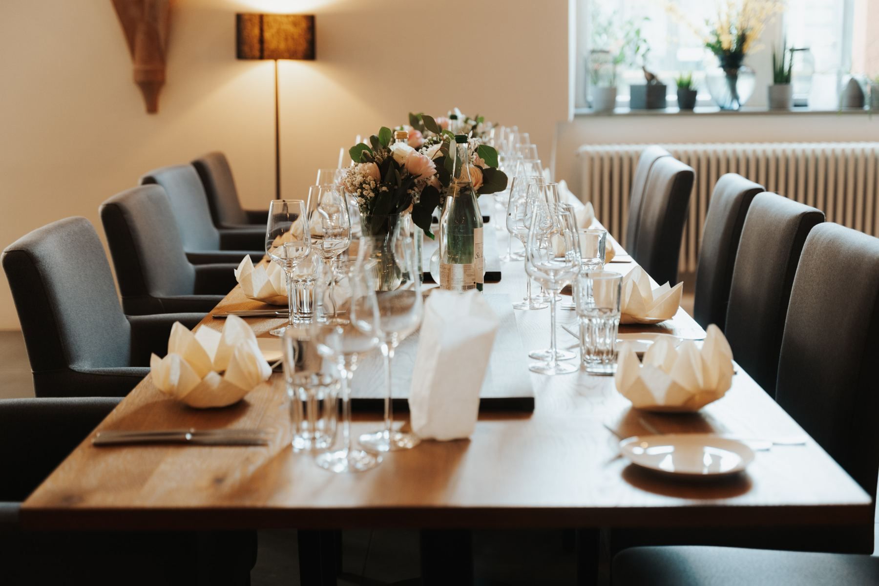 Festively laid table at zwölf87